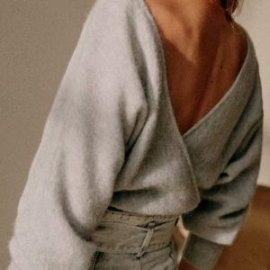 Sezane Gaby Jumper - Mottled Grey - XS